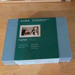 NWT Aura Carver Smart Photo Frame - clay